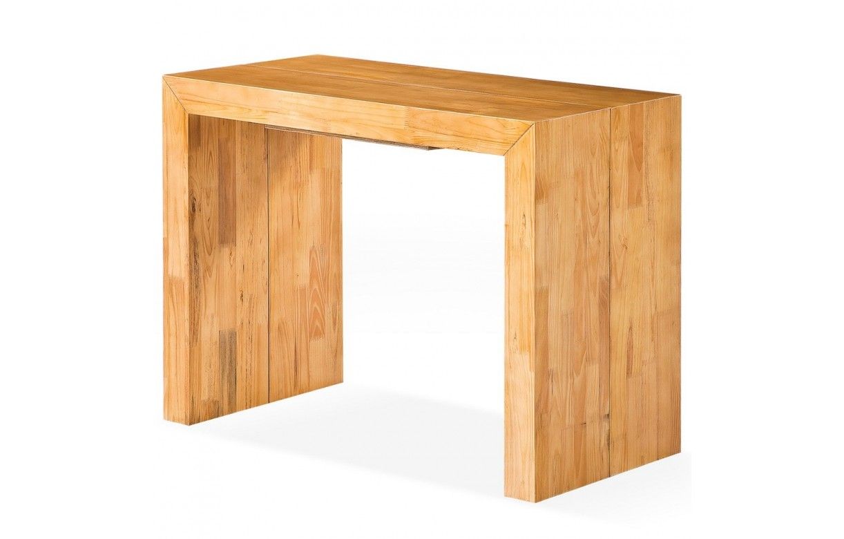 table console bois massif
