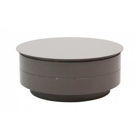 Table basse grise ou blanche avec plateau relevable et coffre Fatosy - 