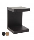 Table de chevet chene noir ou noyer avec tiroir intégré Fayely - 