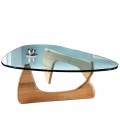 Table basse design en verre et bois Boomy - 