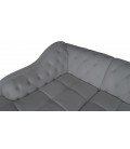 Canapé d'angle à gauche en cuir PU Blanc Chesterfield - 5 coloris - 