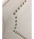 Tête de lit en tissu 180cm en tissu taupe gris ou beige Milany - 