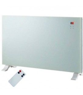 Radiateur electrique design blanc écran LCD