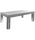 Grande table basse design avec plateau en verre Stella - 