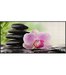 Tapis Zen antidérapant 57 x 115 cm Serenity Lotus - 