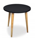 Table basse ronde style scandinave blanche ou noire Typy - 