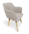 Chaise design style scandinave avec pieds en bois clair Candy - 