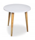 Table basse ronde style scandinave blanche ou noire Typy - 