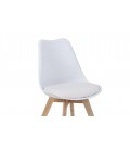 Chaise design scandinave en bois massif - Lot de 2 - 