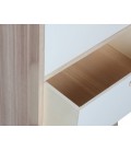 Commode style scandinave blanche en bois 7 tiroirs Boreal - 