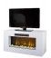 Meuble TV blanc cheminée électrique 2000w Méribel - 