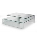 Table basse design en verre Bruny