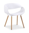 Lot de 2 chaises scandinaves design Zenata - 