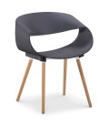 Lot de 2 chaises scandinaves design Zenata - 