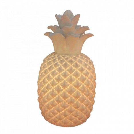 Lampe ananas décorative blanche design 30 cm - 