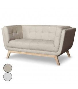 Canapé en tissu 2 places style scandinave Owen - 