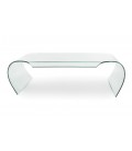 Table basse en verre courbé 12mm design - 