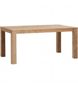 Table en bois massif de teck brossé 170cm