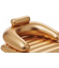 Fauteuil de piscine avec matelas pliable doré Gold - 