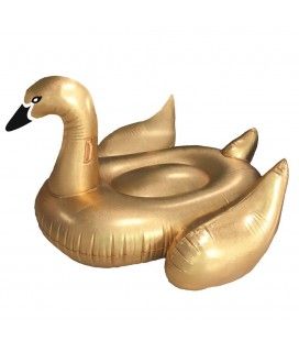 Cygne gonflable de piscine doré Gold Sunvibes