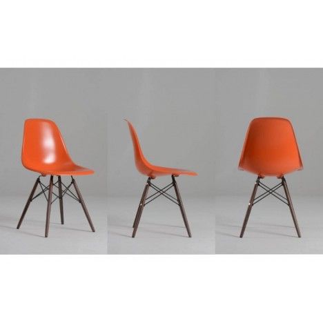 Chaise design en bois massif et fibre de verre - 6 coloris - 