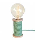 Lampe bobine de fil vintage cable gainé Bobino 9 coloris - 