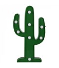 Veilleuse lampe exotique cactus vert 25cm