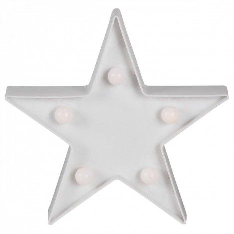 Veilleuse lampe étoile star mini ampoules 16cm - 
