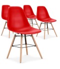 Lot de 4 chaises scandinaves Lisy - 3 coloris - 