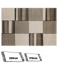 Tapis tons clairs beige et taupe rectangulaire - 