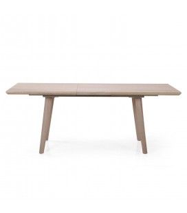 Table de repas extensible bois clair 160 à 200cm