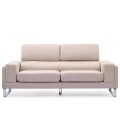 Canapé moderne 3 places en tissu avec pieds métal Bistan - 