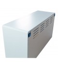Meuble TV blanc cheminée électrique 2000w Méribel - 