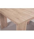 Table console extensible à rallonges en bois chene clair Sabine - 