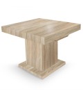 Table extensible rallonges intégrées bois chêne clair Muse - 