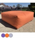 Maxi coussin de sol orange gris ou violet 90 x 90 cm