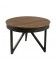 Table basse ronde d'appoint 50 x 50 cm bois et métal gamme SIXTINE - 