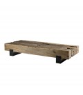 Table basse traverse bois massif gamme MATHIS - 