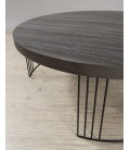 Table basse ronde 95 x 95 cm pieds métal gamme JULIA - 