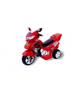Moto électrique rouge pour enfant C031, 3 km/h 