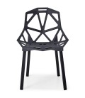 Chaise design Noire Spider - Lot de 4 - 