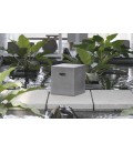 Tabouret pouf cube de jardin gris effet béton