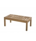 Table basse extérieur 100 x 50 cm bois massif 