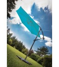 Grand parasol rotatif en aluminium et toile - 6 coloris 