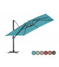 Grand parasol de 3x4 m rotation 360° toile imperméable