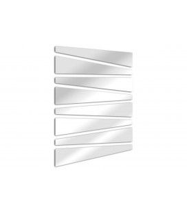 Miroir lames trapèze design et moderne - 2 dimensions - 