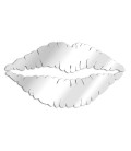 Miroir baiser rouge à lèvres - 3 dimensions