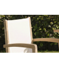 Lot de 2 fauteuils dossier et assise couleur ivoire (501104) gamme FUN