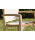 Lot de 2 fauteuils dossier et assise couleur ivoire (501104) gamme FUN