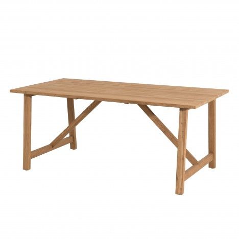 Table SOHO 180 X 90cm couleur naturelle bois massif KIM 